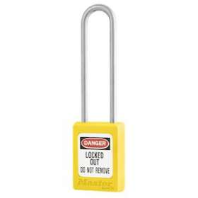 Cadenas Zenex Jaune - Anse inox 76 mm - Clé différente - Retenue de clé|Master lock europe-SKPS31LTYLW