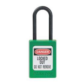 Cadenas Zenex Vert - Anse nylon - Clé variée - Sans Retenue de clé - Dia 4,76mm|Master lock europe-SKPS32GRN