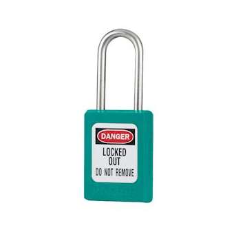 Cadenas Zenex Bleu Sarcelle - Clé différente - Retenue de clé - Anse inox 38 mm|Master lock europe-SKPS31TEAL