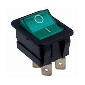 1610 F B5 250V N/KV +G001B: interrupteur ON-OFF bipolaire, découpe 27,2x22,2mm|Mci coupatan-LCI090631