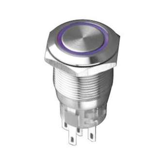 MAS1-AMQ-22ZE/B/230V/S: bouton poussoir 2NO/NF maintenu pour découpe D19mm|Mci coupatan-LCI092905