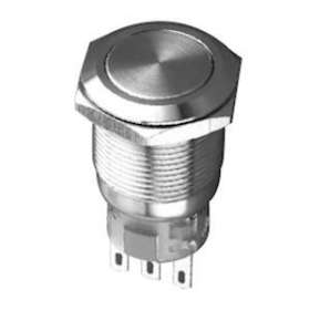 MAS1AMQ-22/S: bouton poussoir 2NO/NF momentané pour découpe D19mm|Mci coupatan-LCI092880