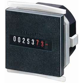 Compteur horaire H57 pour tension 10..30Vcc, sans remise à zéro, format 48x48mm.|Mci coupatan-LCI031148
