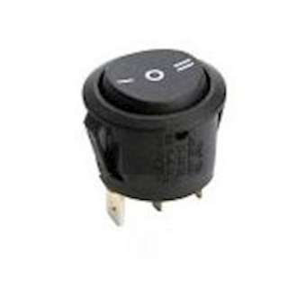RL35-13-G-7-BK/BK-P5-0-0: interrupteur ON-OFF-ON unipolaire pour découpe D20mm|Mci coupatan-LCI091215