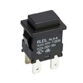 RL56-21-R-0-BK/BK-P4-0-0: poussoir ON-OFF bipolaire pour découpe 19x13mm|Mci coupatan-LCI091999
