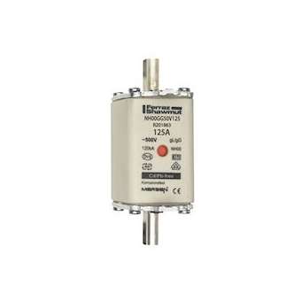 Fusible standard DIN taille NH00 - gG - 125A - 500V - Indicateur|Mersen ( ex ferraz shawmut )-FEZR201863