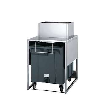 Réserve inox 17kg avec chariot de manutention|Brema-BRZRB100G160