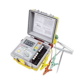 Mesureur de terre Numérique. Livré avec un kit de 3 câbles kit de 2 piquets|Sefram instruments-FR4MW9452D