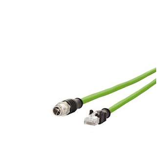CORDONS M12 CODE X/RJ45 5M|Metz Connect-BTE142M2X15050