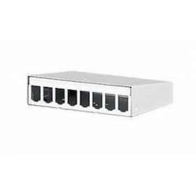 Keystone AP-boitier 8 ports blanc pur RAL9010|Metz Connect-BTE1308610802KE