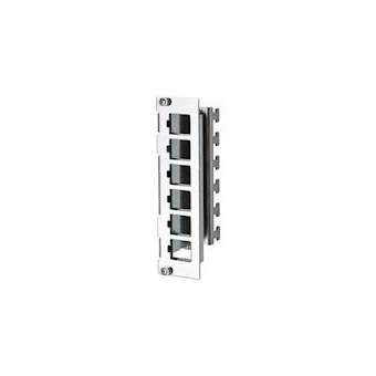 PLAQUE FRONTALE 6 KEYSTONE RJ45 POUR CHASSIS|Metz Connect-BTE130B20E2EE