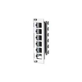 PLAQUE FRONTALE 6 KEYSTONE RJ45 POUR CHASSIS|Metz Connect-BTE130B20E2EE