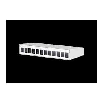 Keystone AP-boitier 12 ports blanc pur RAL9010|Metz Connect-BTE1308611202KE