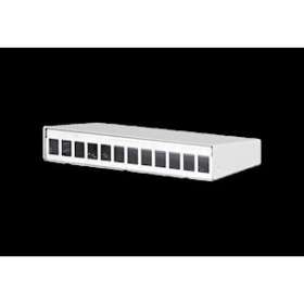 Keystone AP-boitier 12 ports blanc pur RAL9010|Metz Connect-BTE1308611202KE