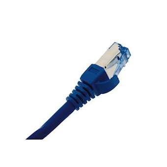 Cordons de brassage CAT6A S/FTP LSOH 3 m bleu|Gigamedia-GGMCAT6AS3MBL