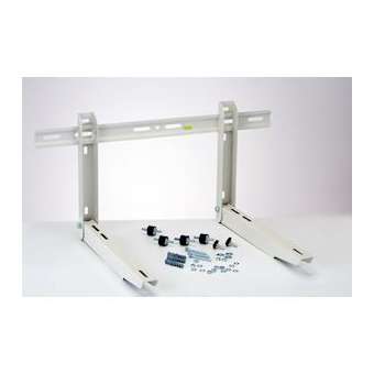 Support pre-monte mural acier 550mm barre niveau lg 800 mm avec plots 2X70kg|Eid-EI2AS550BTNP