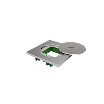 Couvercle inox à équiper pour 1 module 45x45mm à combiner avec boitier BFB160|Bubox Systems-BUBBFC100-2