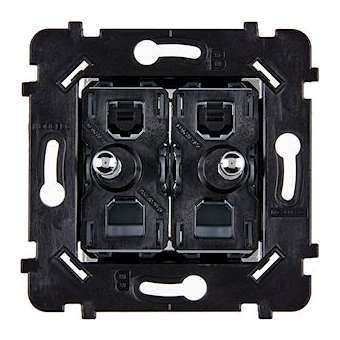 Mécanisme 2 VV ET/OU POUSSOIR REVERSIBLE ACIER POUR COLLECTION DESIR ET KARO|Modelec-MD8087-020BAC