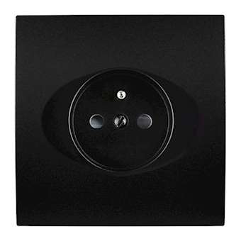 Façade KARO NOIR SIMPLE PC 2P+T|Modelec-MD8190-208