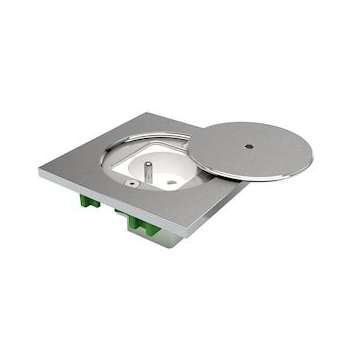 Couvercle secu. Inox 316L avec 1 prise de courant 16A 250V NF (france belgique)|Bubox Systems-BUBBFC112-2