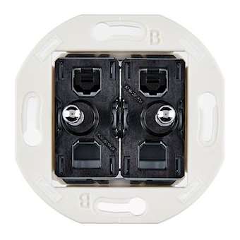 Mécanisme 2 VV ET/OU POUSSOIR ACIER POUR COLLECTION IRIS|Modelec-MD8087-020WAC