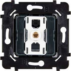 Mécanisme VA ET VIENT OU POUSSOIR DORE SUPPORT BLANC POUR COLLECTION HITERA|Modelec-MD8087-010BHIB