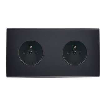 Façade CONFIDENCE LAITON NOIR DOUBLE HORIZONTALE PC PC|Modelec-MD8260-408M