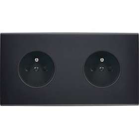 Façade CONFIDENCE LAITON NOIR DOUBLE HORIZONTALE PC PC|Modelec-MD8260-408M