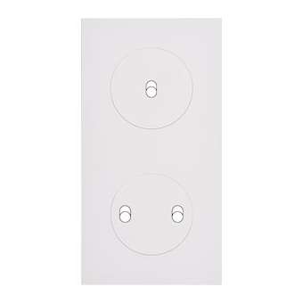 Façade DESIR BLANC SOFT TOUCH DOUBLE VERTICALE B1 B2|Modelec-MD8155-810