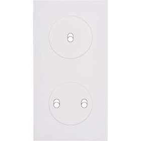 Façade DESIR BLANC SOFT TOUCH DOUBLE VERTICALE B1 B2|Modelec-MD8155-810