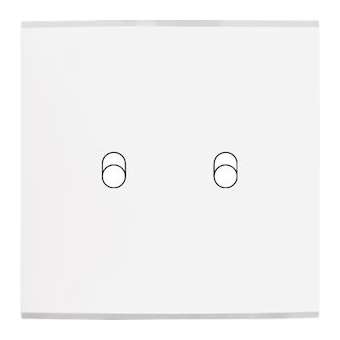 Façade CONFIDENCE LAITON BLANC SIMPLE B2|Modelec-MD8132-413M