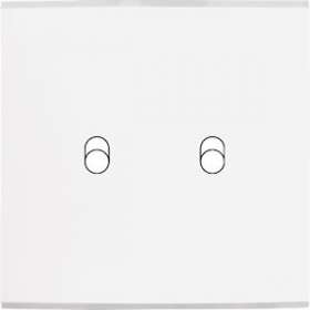 Façade CONFIDENCE LAITON BLANC SIMPLE B2|Modelec-MD8132-413M
