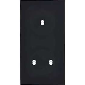 Façade DESIR NOIR SOFT TOUCH DOUBLE VERTICALE B1 B2|Modelec-MD8155-808