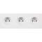 Façade DESIR BLANC SOFT TOUCH TRIPLE HORIZONTALE PC PC PC