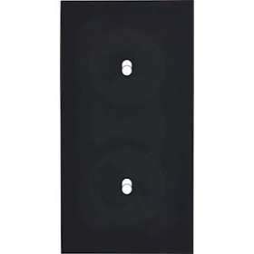 Façade DESIR NOIR SOFT TOUCH DOUBLE VERTICALE B1 B1|Modelec-MD8152-808