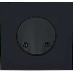 Façade DESIR NOIR SOFT TOUCH SIMPLE SORTIE DE CABLE|Modelec-MD8197-808