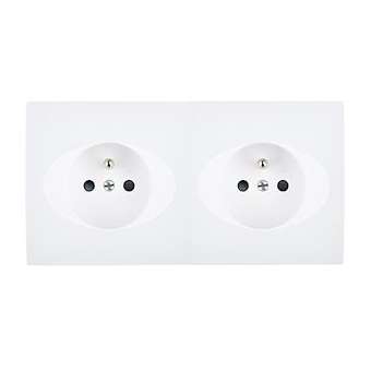 Façade KARO BLANCHE DOUBLE HORIZONTALE PC PC|Modelec-MD8260-210