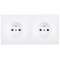 Façade KARO BLANCHE DOUBLE HORIZONTALE PC PC