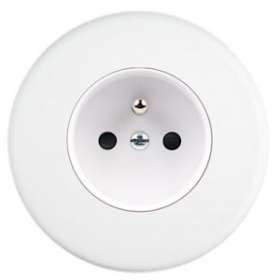 Façade IRIS BLANC SOFT TOUCH SIMPLE PC 2P+T|Modelec-MD8190-353