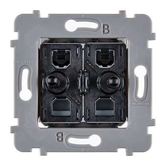 Mécanisme 2 VV ET/OU POUSSOIR NOIR POUR COLLECTION CONFIDENCE|Modelec-MD8087-020GNO