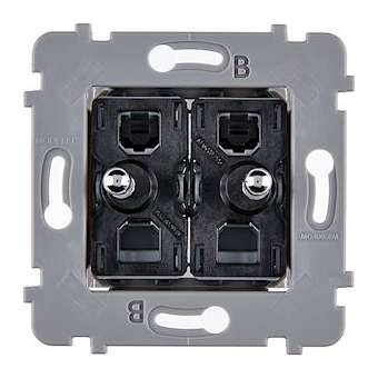 Mécanisme 2 VV ET/OU POUSSOIR ACIER POUR COLLECTION CONFIDENCE|Modelec-MD8087-020GAC