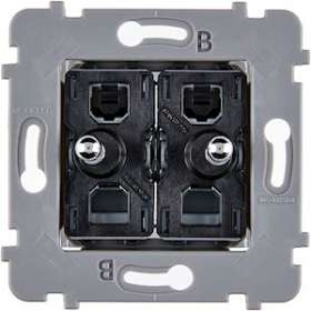 Mécanisme 2 VV ET/OU POUSSOIR ACIER POUR COLLECTION CONFIDENCE|Modelec-MD8087-020GAC