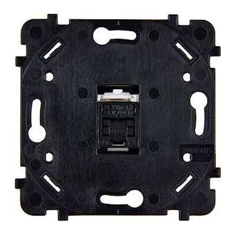 Mécanisme RJ45 CAT6A BLINDE NOIR POUR COLLECTION DESIR, HITERA ET KARO|Modelec-MD8087-411B