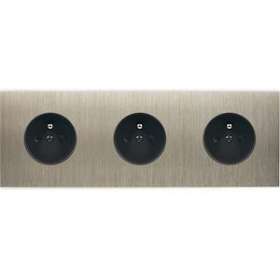 Façade CONFIDENCE LAITON ACIER TRIPLE HORIZONTALE PC PC PC|Modelec-MD8310-412M