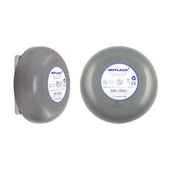 CLOCHE BELL GRIS 6' 230VCA 100dB IP44|-MKMAB6-230AC