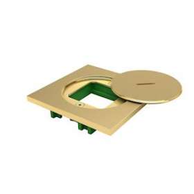 Couvercle laiton à équiper pour 1 module 45x45mm à combiner avec boitier BFB160|Bubox Systems-BUBBFC100-1