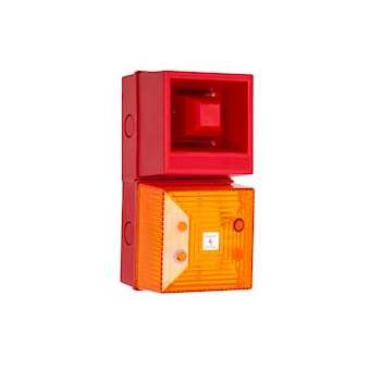 YL40/N50/A/RN/WR - COMBINE SIRENE/FLASH 230VCA ORANGE 5J 108dB IP65|-MKM204570