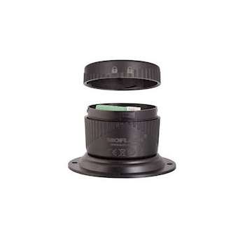 COLONNE LED ECO BASE ET CAPUCHON DE MONTAGE POUR DIA 70 mm IP65|-MKM17100