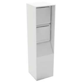 Borne de jardin équipée BOJA33 2x PC 16A 250V Hager Cubyko IP55 - Blanc RAL9010|Bubox Systems-BUBBJ332002-9