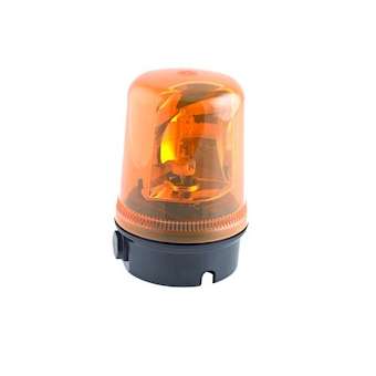 Feu tournant compact 25W 230Vca Rouge 150xø100mm IP65|AE&T-APQO300T2303